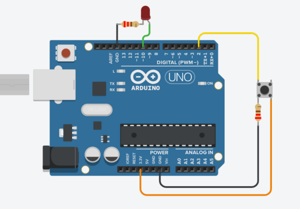 How To Use A Push Button With Arduino Projecthub 7088